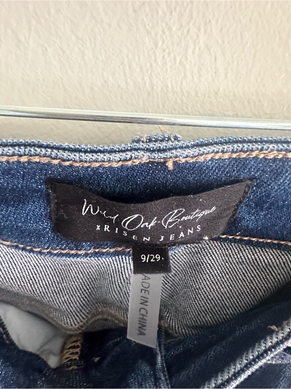Rise Brand - High-Rise Wide Leg Jeans - Dark Blue - Size 9/29 - inseam 26” - Picture 7 of 13